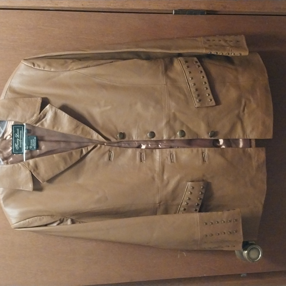 Vintage brown leather jacket